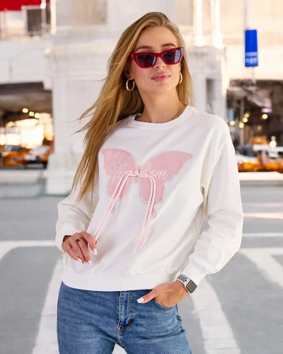Royalfashion Women's Cotton Thin Print Sweatshirt