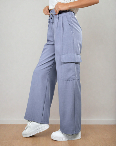 Royalfashion Women's wide pants with pockets