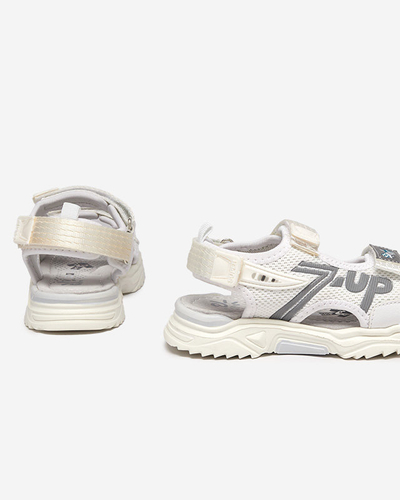 OUTLET Doniso white children's sandals - Footwear
