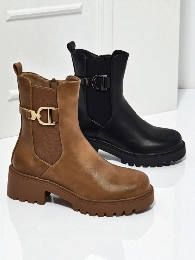 Women's high eco-leather ankle boots Ovella