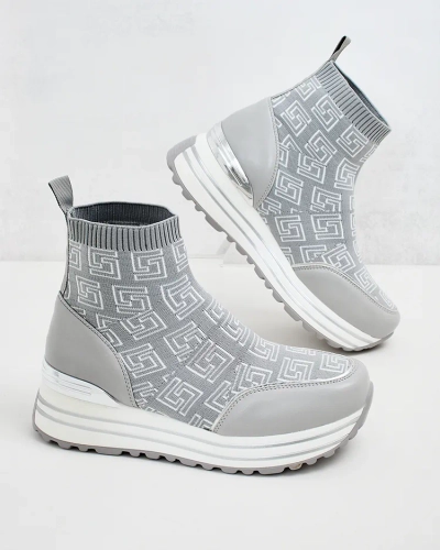 Royalfashion Women's Sports High Sneakers Lori