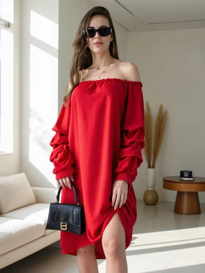 Royalfashion Silm naiste kleit a'la Hispaania volangidega