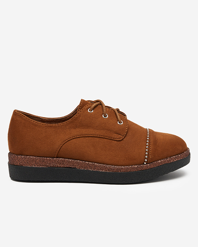 Women's camel low shoes Rilly - Footwear