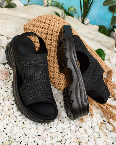 Royalfashion Женские сандалии с верхом и цирконами Alebin