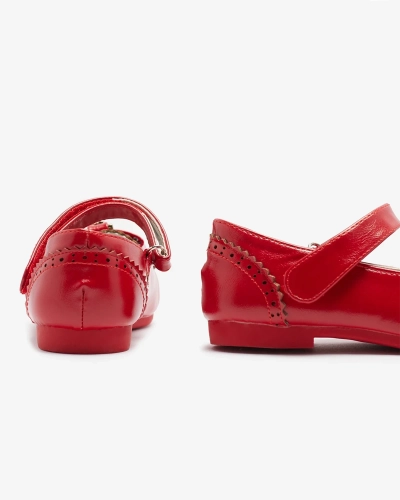 Punased tüdrukute pumbad kikilipsuga Proya- Footwear