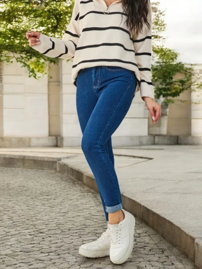 Royalfashion Cotton women's skinny jeans