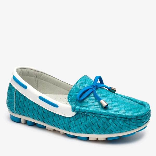 Бирюзовые детские мокасины Dannad- Footwear