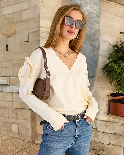 Royalfashion Unbuttoned Women's Sweater