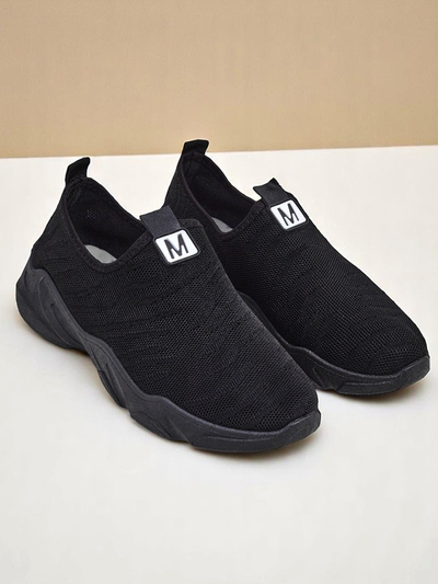 Royalfashion Women's Slip-On Fabric Sports Shoes Flex Move