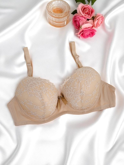 Royalfashion Women's padded bra with lace Elegance Lace