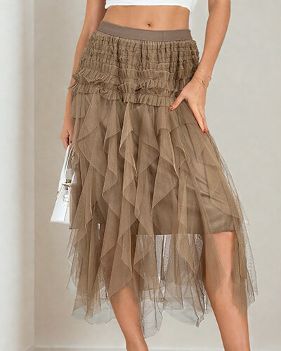 Royalfashion Naiste kahekihiline midi seelik