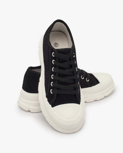 Royalfashion Mustad naiste platvormkingad Spollero