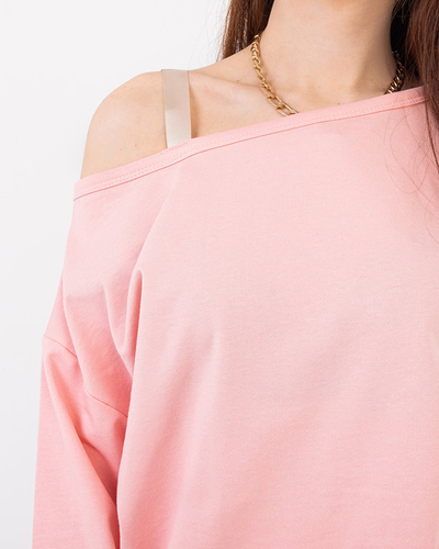 Pink women's blouse and skirt set - Clothing