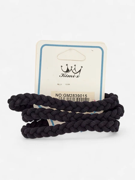 Royalfashion Набор плетёных цветных резинок для волос, 3 шт.