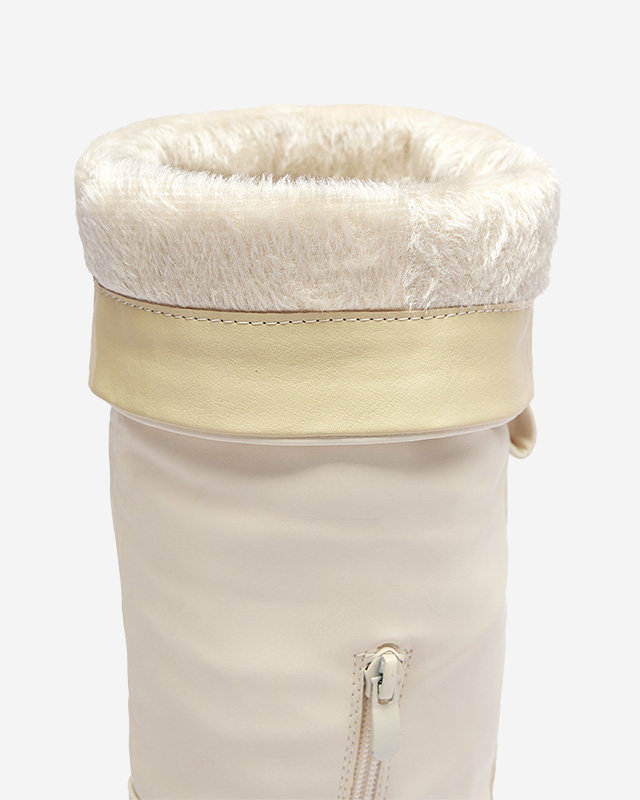 OUTLET Кремовые женские полусапоги Astaroth - Обувь