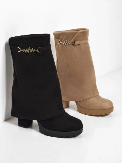 Luna Black Elegant Ankle Boots for Cold Days