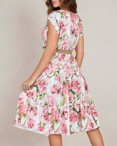 Royalfashion Naiste midiw lilleline kleit