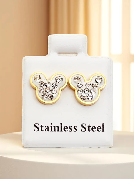Royalfashion Women's bear-shaped earrings