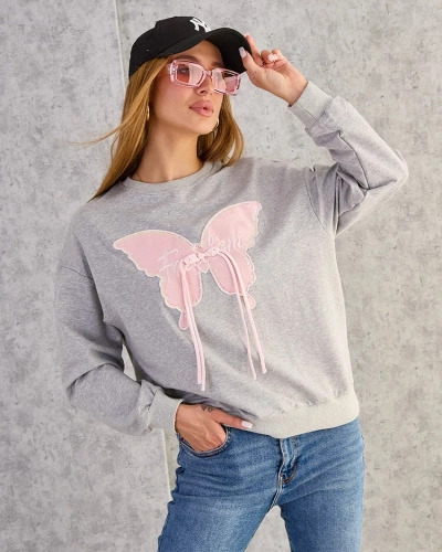 Royalfashion Women's Cotton Thin Print Sweatshirt