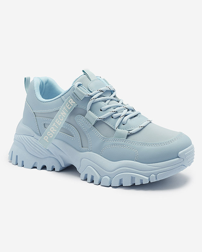 Blue women's sneaker sports shoes Evilpo- Footwear