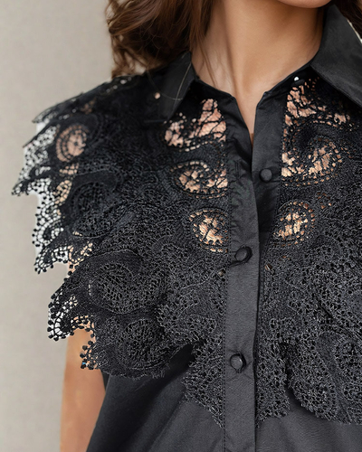 Royalfashion Women's Lace Shirt