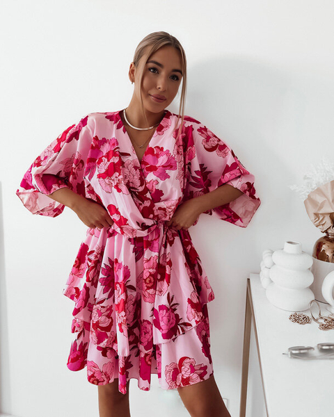 Royalfashion Naiste originaalmustriga minikleit