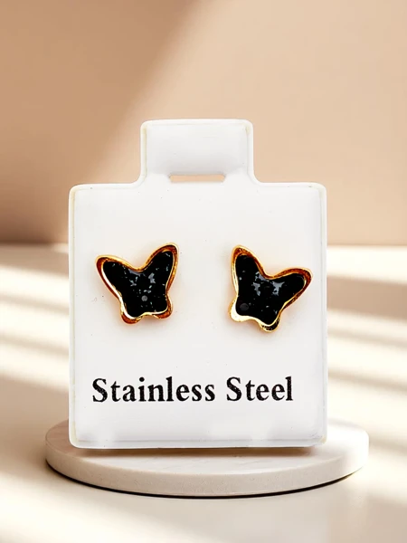 Royalfashion Naiste tsirkoonidega kõrvarõngad Liblikad