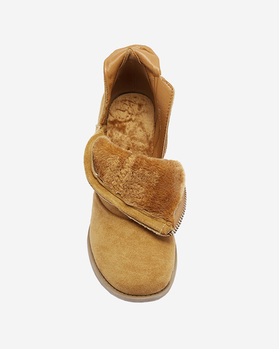 Camel women's insulated boots on the Karela post - Footwear