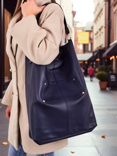 Kõrge naiste shopper-käekott, 2-osaline ökonahast Hollow Grace