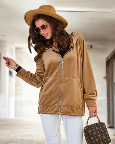 Royalfashion Women's Unzipped Hooded Sweatshirt