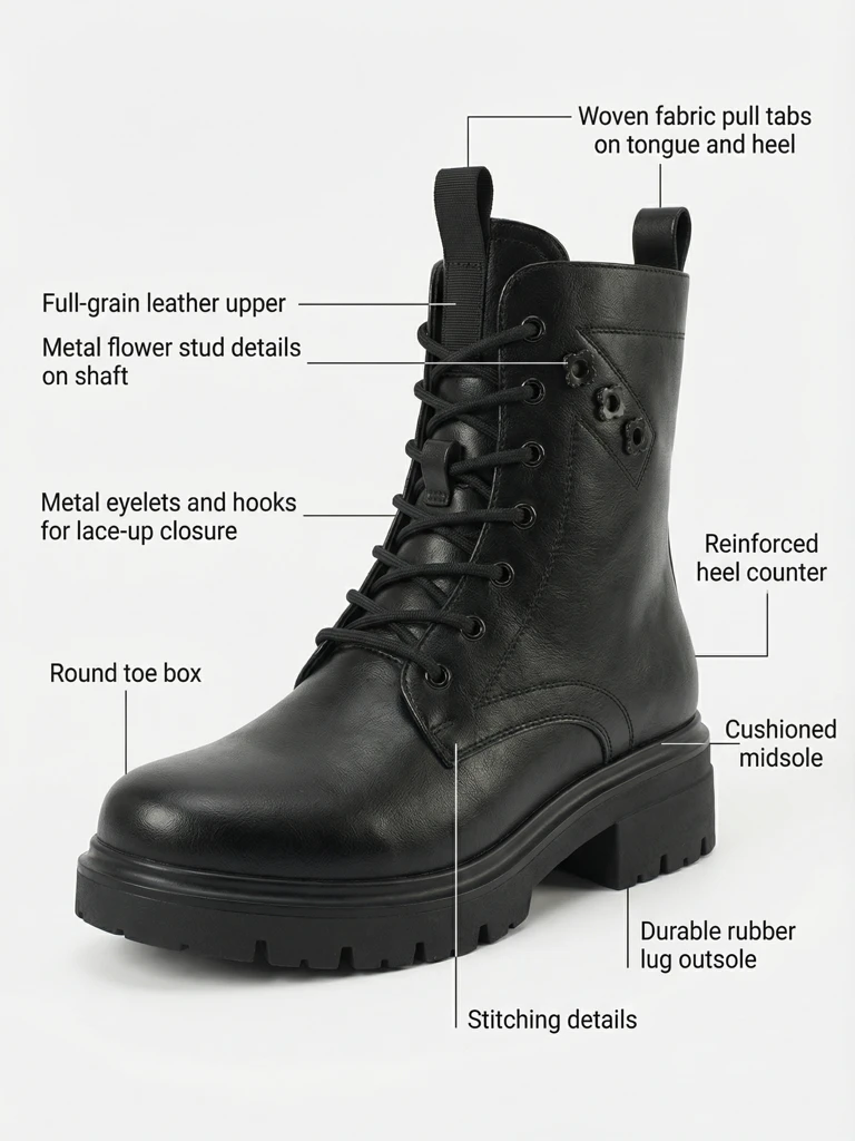 Eko-nahast paeltega naiste poolsaapad Nometa