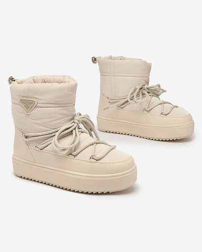 Royalfashion Naiste liibuvad saapad a'la lumesaapad beeži värvi Nevsone