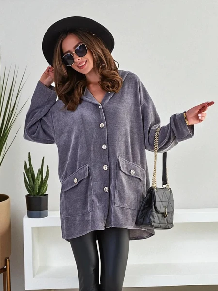 Royalfashion Wiga kartan med guld knappar PLUS SIZE