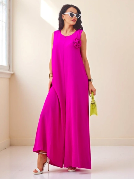 Royalfashion Viscose pikk kombinesoon laiad jalad