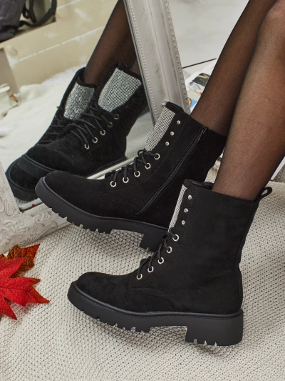 Öko-seemisnahast paeltega naiste saapad Ferlyne