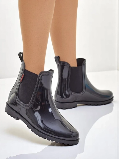 Royalfashion Women's Lacquered Rain Boots Rissma