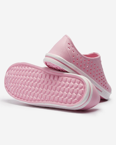 Pink openwork children's rubber sneakers Jiteri - Footwear