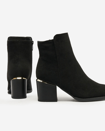 Royalfashion Black women's low stiletto boots Traestra
