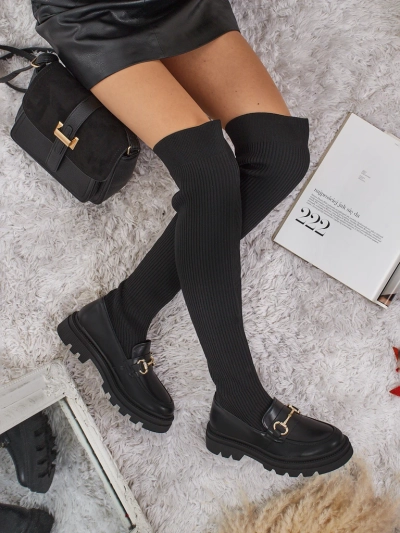 Novera Long Women's Slip-On Boots with Decoration