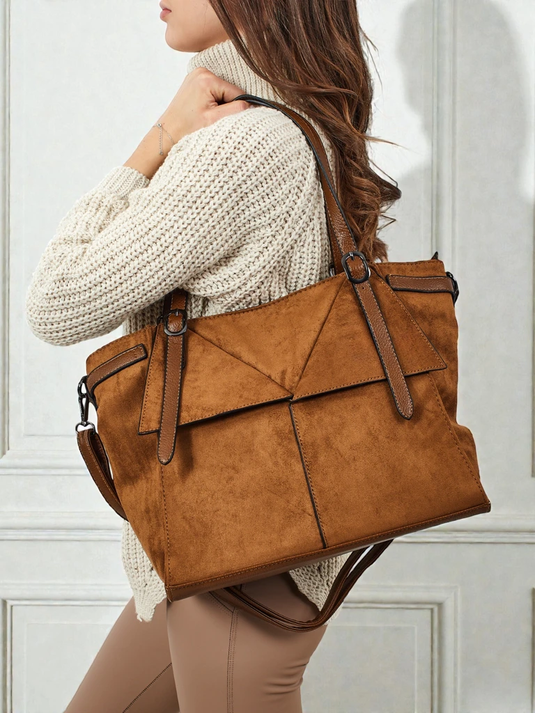 Naiste shopper-käekott, öko-seemisnahast Daville