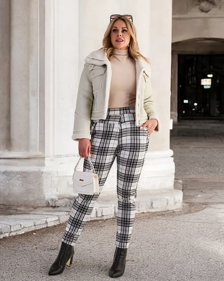 Royalfashion Soojad naiste teggings püksid PLUS SIZE