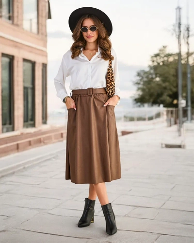 Royalfashion Wen'z midi skurt PLUS SAEZE