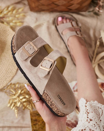 Royalfashion Женские шлепанцы с пряжками Foumy