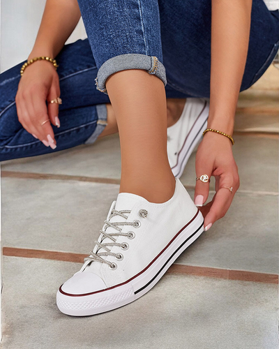 Royalfashion Women's sneakers with decorative laces Timi