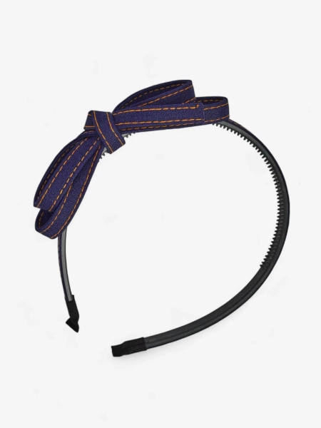 Royalfashion Hairband with Bow Denim Style