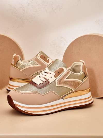 Royalfashion Women's sneakers with glitter Borovis