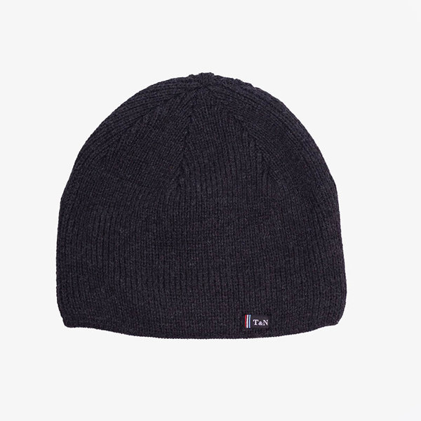 Men's dark gray padded hat - Accessories