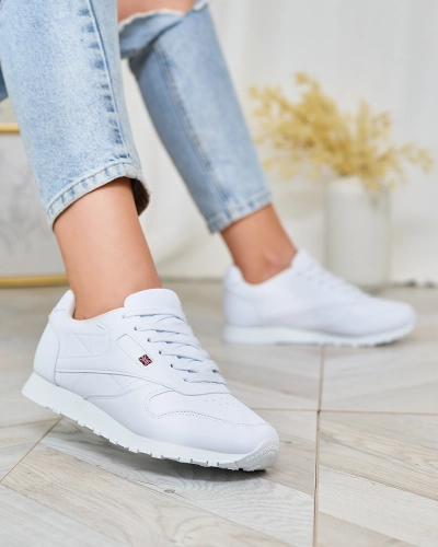 Royalfashion Классические женские белые спортивные туфли Reurabos