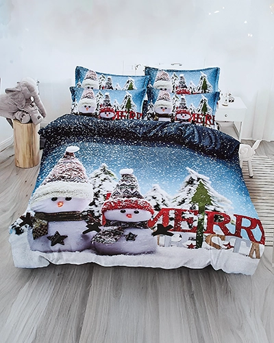 Royalfashion Рождественское постельное бельё 200x220 комплект 4-ПИСЬМО