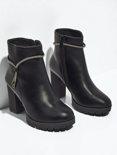 Women's Eco-Leather Heeled Ankle Boots Marellin